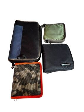 Case Logic & GAP Travel Storage Cases Bundle CD DVD Organizer Pouches Lot
